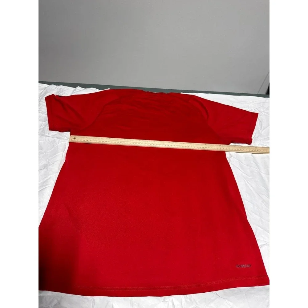 Adidas Freelift Aeroready Red T-Shirt Mens Large Short Sleeve Athletic Gym Top